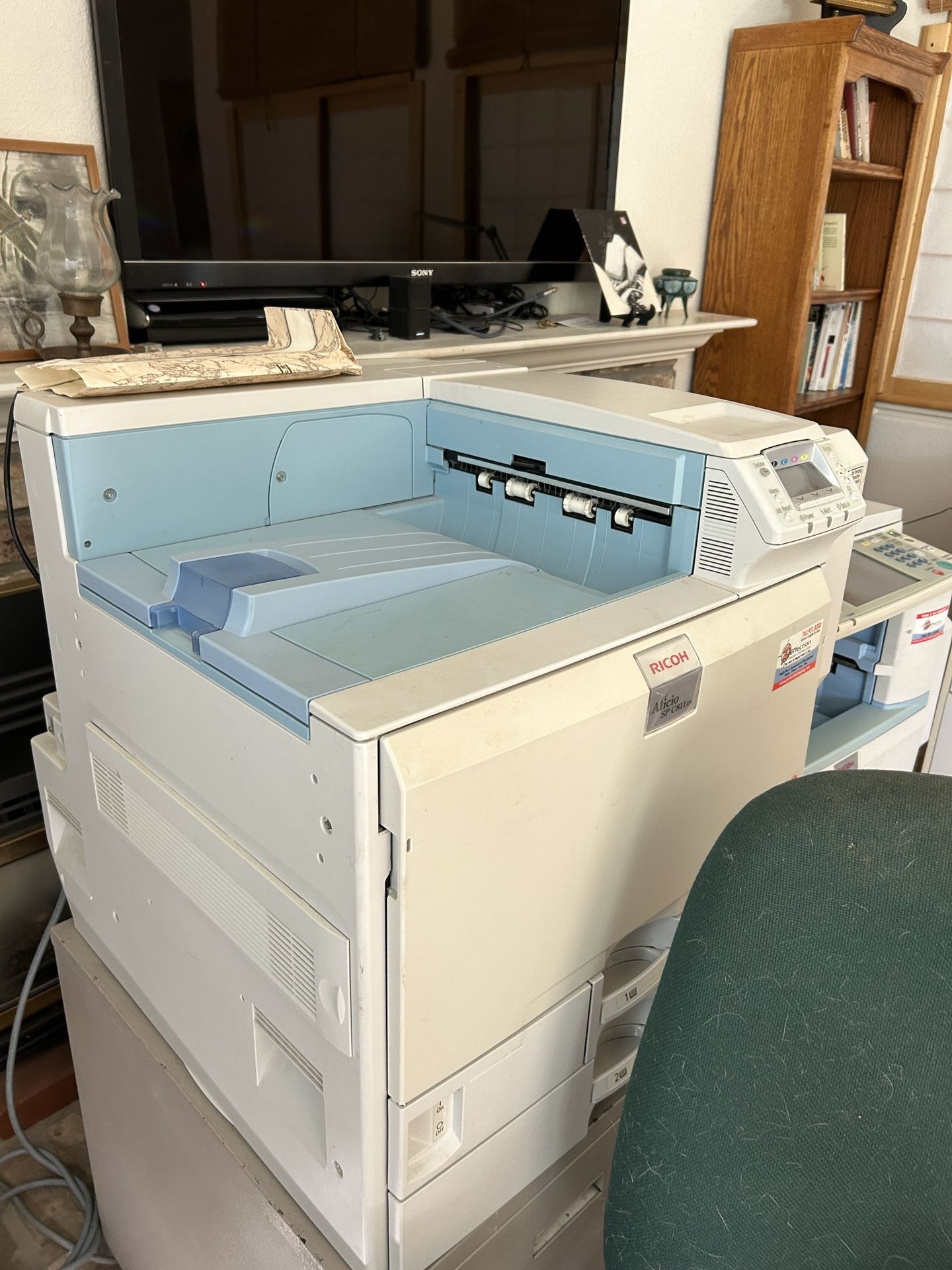 Working Ricoh Aficio SP C820DN Laser Printer