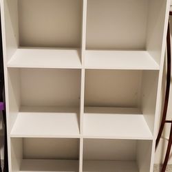 White 6 Cube Organizer Bookcase