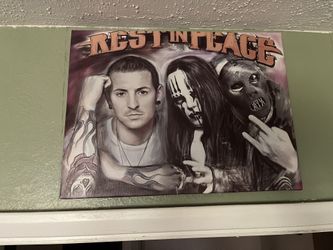 Painting Joey Jordison, Chester Bennington, Paul Grey