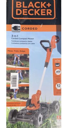 BLACK+DECKER MTE912 12 inch Corded Electric 3-in-1 Trimmer and Mower