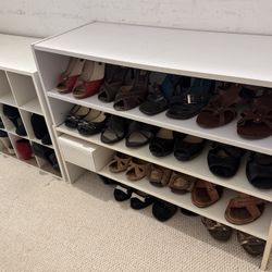 Shoe Storage 3 white organizers for closet