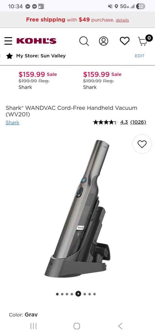 Shark Vacuum Wv200