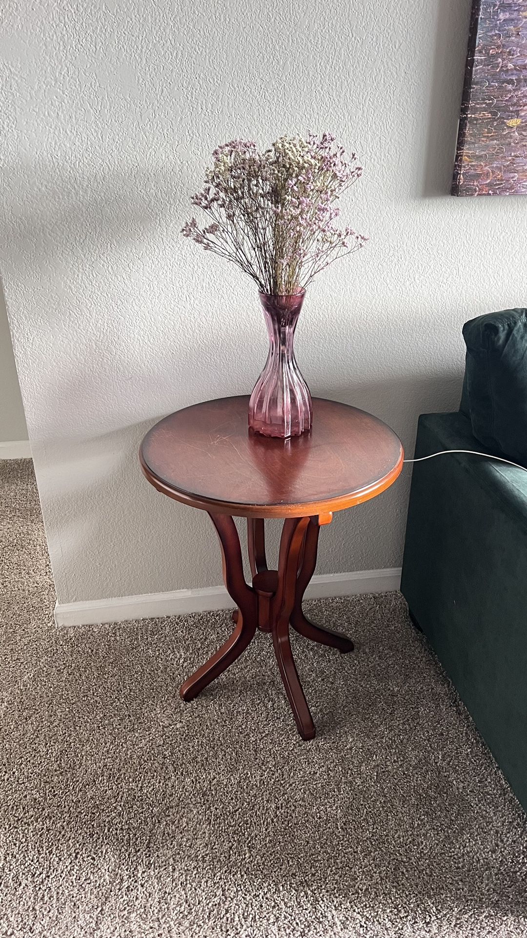 Round Small End Table