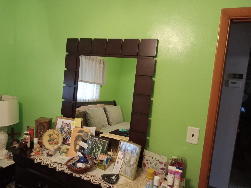 Large dresser and mirror