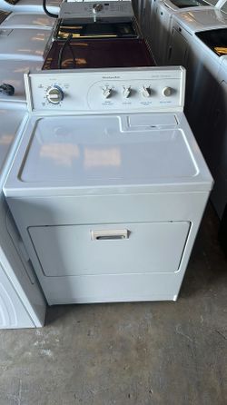 White KitchenAid Electric Dryer QuickDry