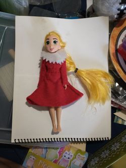Disney Tangle Doll In Christmas Elf  Dress