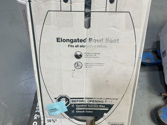 KOHLER Cachet Plastic Black Elongated Soft Close Toilet Seat