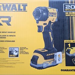 DEWALT XR 1/4" QUIET HYDRAULIC IMPACT DRIVER KIT 