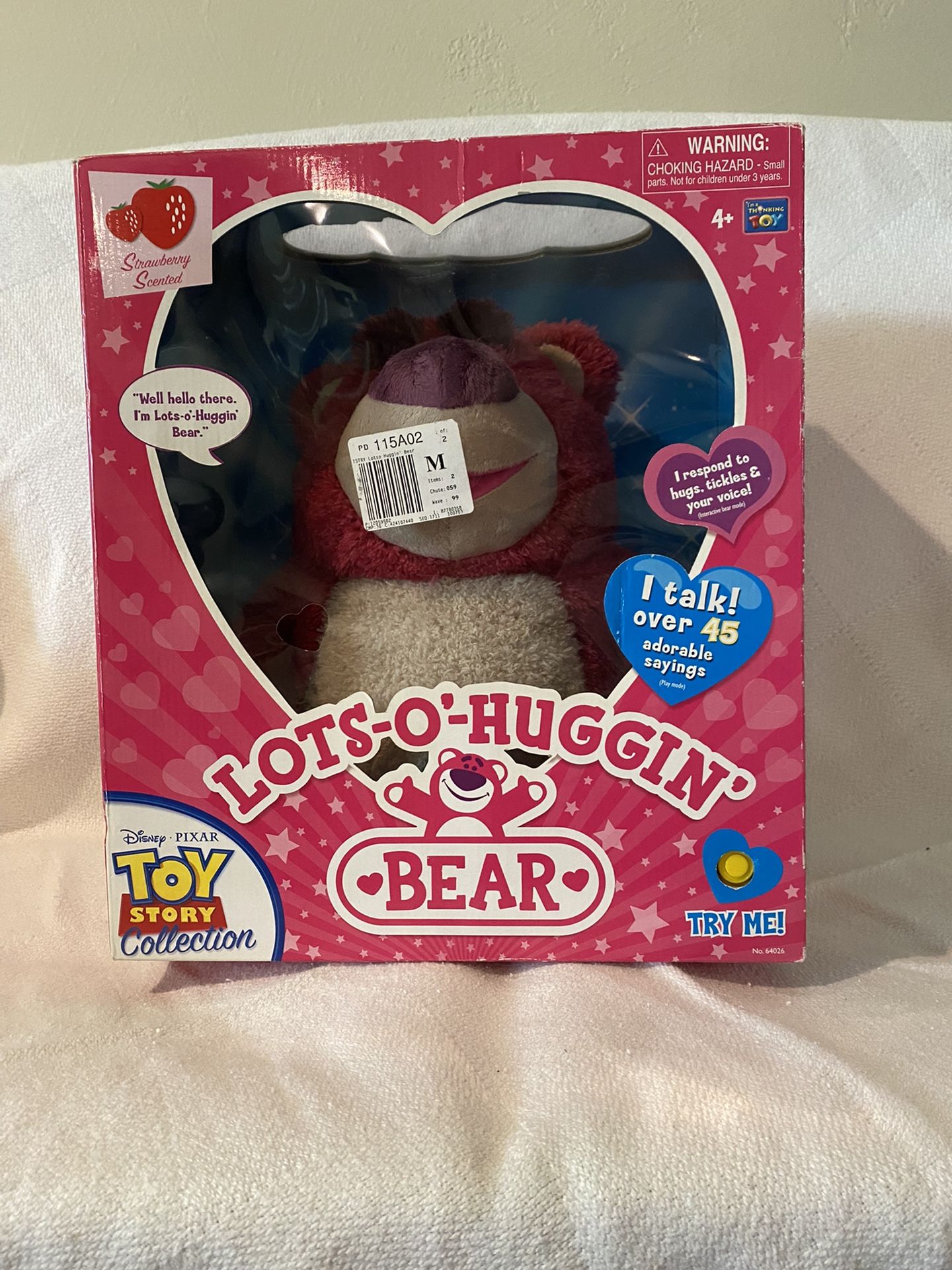 Toy Story Lotso Lots-O-Huggin' Bear Pixar Signature Collection Talking Plush