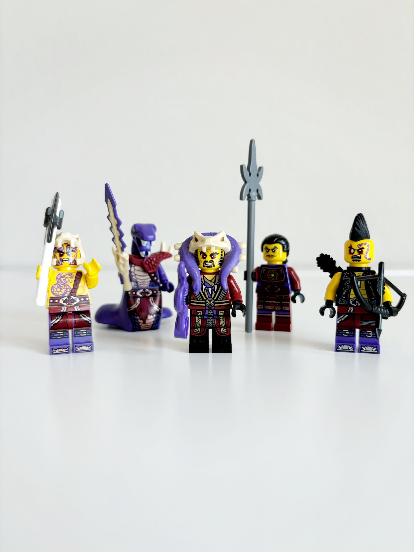 LEGO Ninjago 5 Minifigures Lot Includes Serpent, Chen, Clouse, And Henchmen
