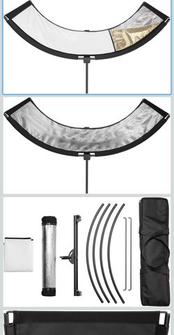 Westcott Eyelighter  - The Original Curved Reflector. Includes Silver, White, and Sunlight Fabrics for Portrait and Headshot Photgraphy