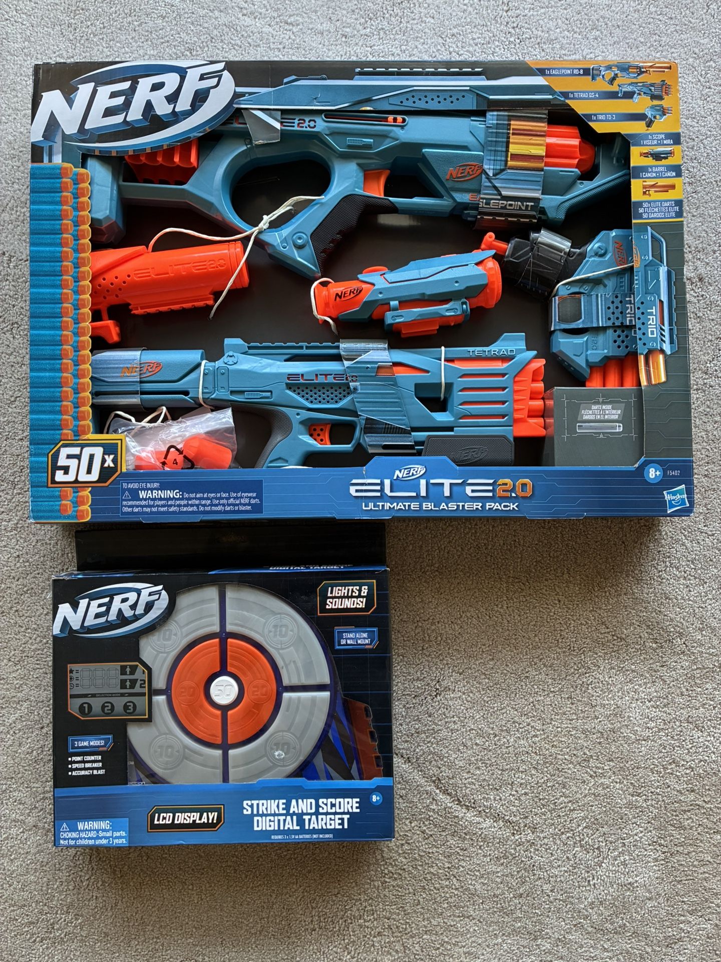 Nerf Ultimate Blaster Pack And Digital Target