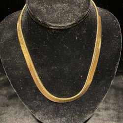 Reduced !GoldPlated Serpentine Chain. Necklace 18”