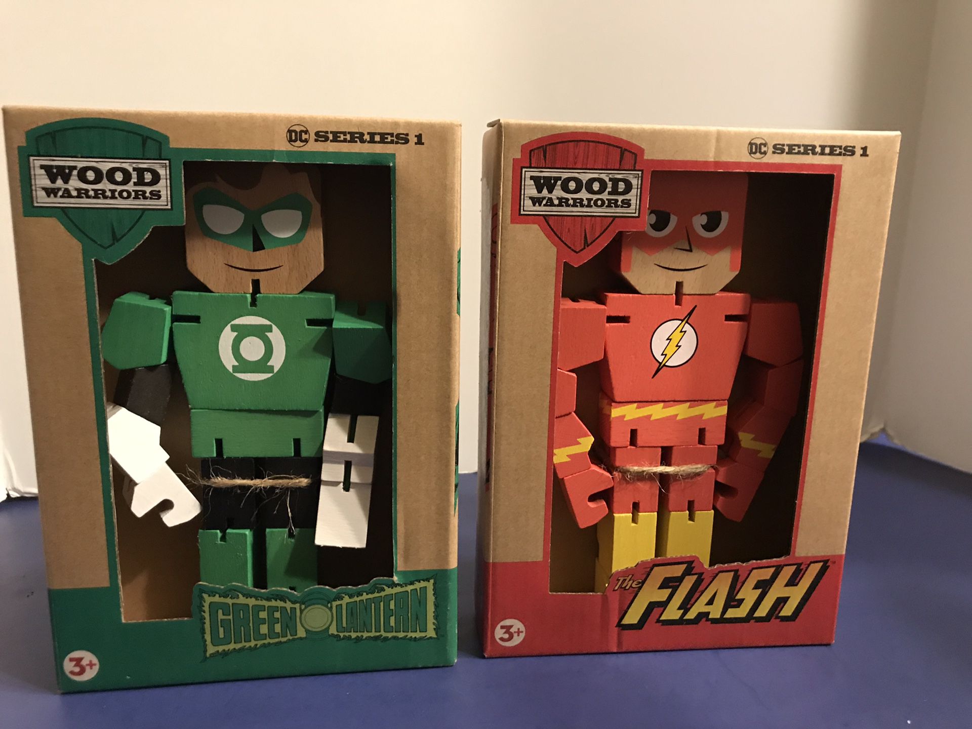 PPW Toys DC Wood Warriors Flash and Green Lantern Action Figures