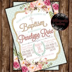 Baptism invitations