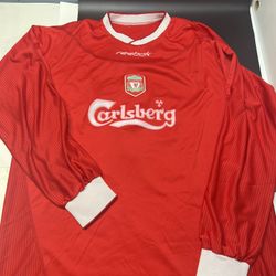 Liverpool Reebok 2002-2003 Home Long Sleeve MICHAEL OWEN #10 Jersey
