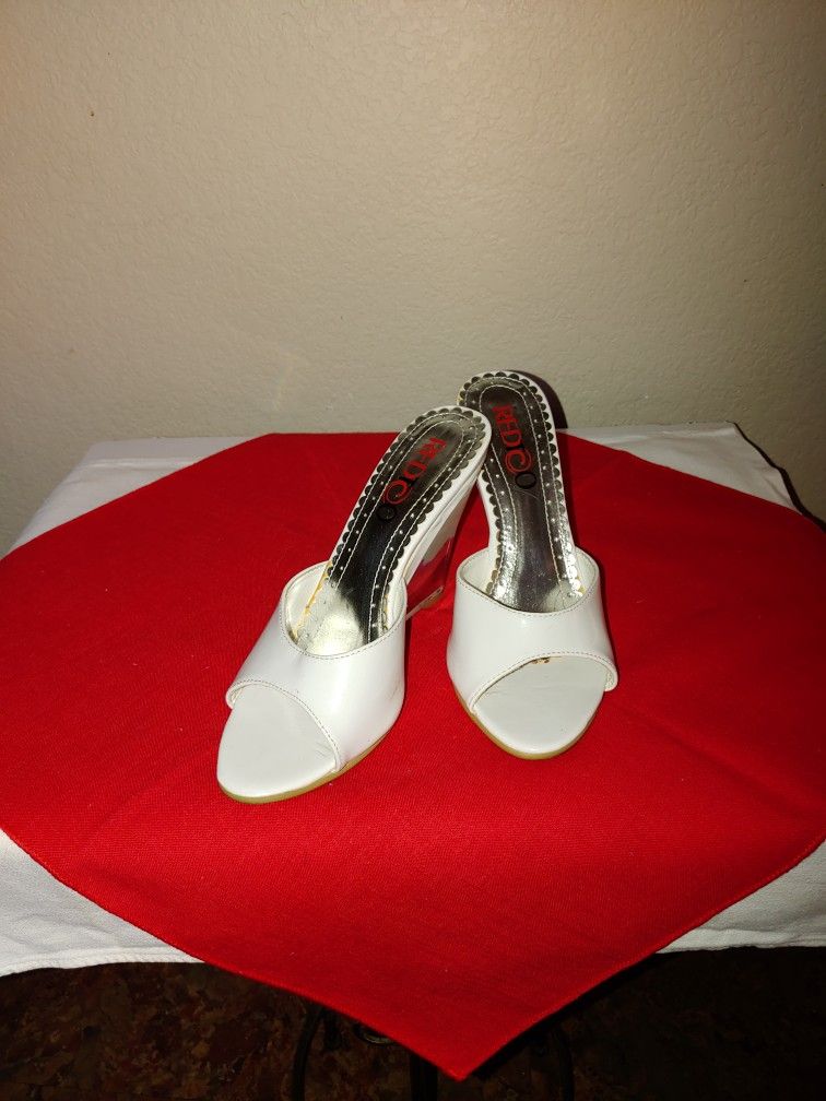 White stylish Wedge Shoes