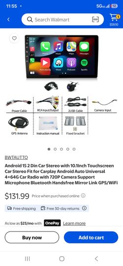 9" touch screen Bluetooth radio