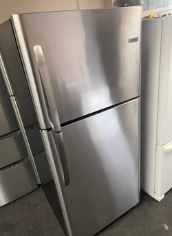 Frigidaire Stainless Top Mount Refrigerator — LED light, 18–19 cu ft