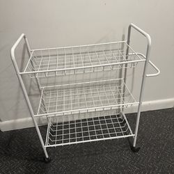 Metal Rolling Storage Shelves Cart