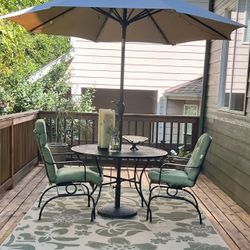  🌿 Wrought Iron Patio Set – $120 (Auburn) 🌿