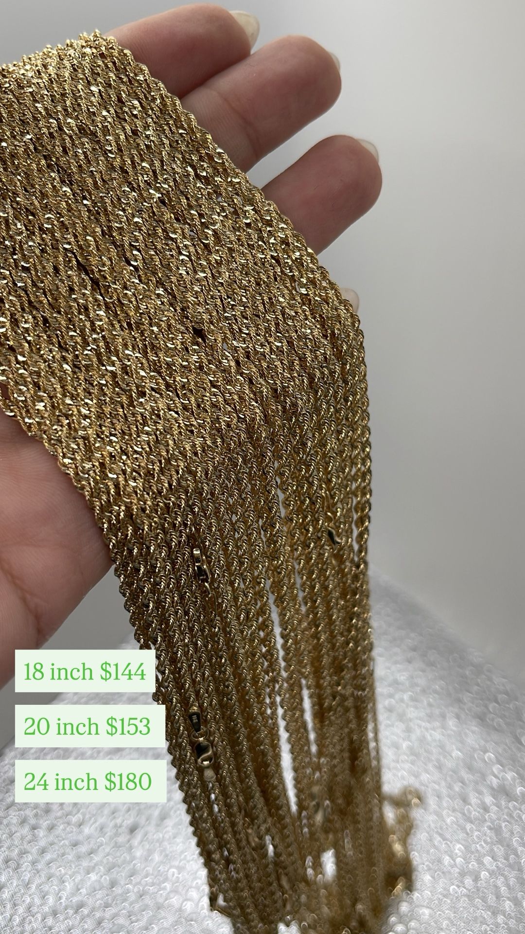 10K GOLD ROPE CHAIN