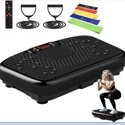 SoftGym Vibration Plate Exercise Machine-black
