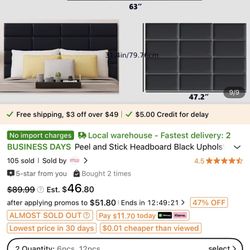 Peel And Stick Headboard 