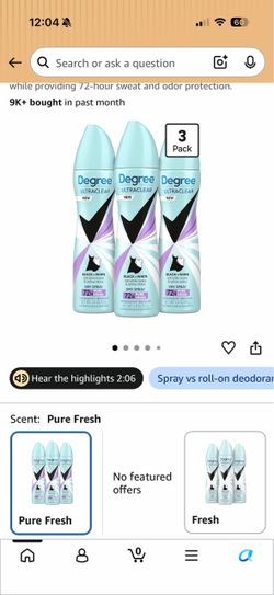 Degree women’s deodorant