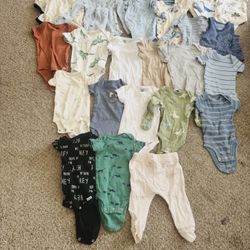 Baby Clothes /Diapers 0-3 Months ! 