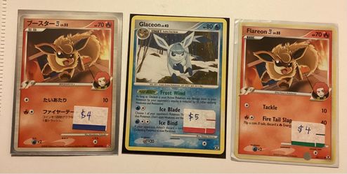 Glaceon/Flareon Pokémon Rising Rivals in Excellent Condition