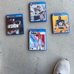 PS4 4 New Games The Show 20, NBA 2K22, Madden 17, and Madden 19