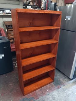 Solidwood 5-tier bookcase