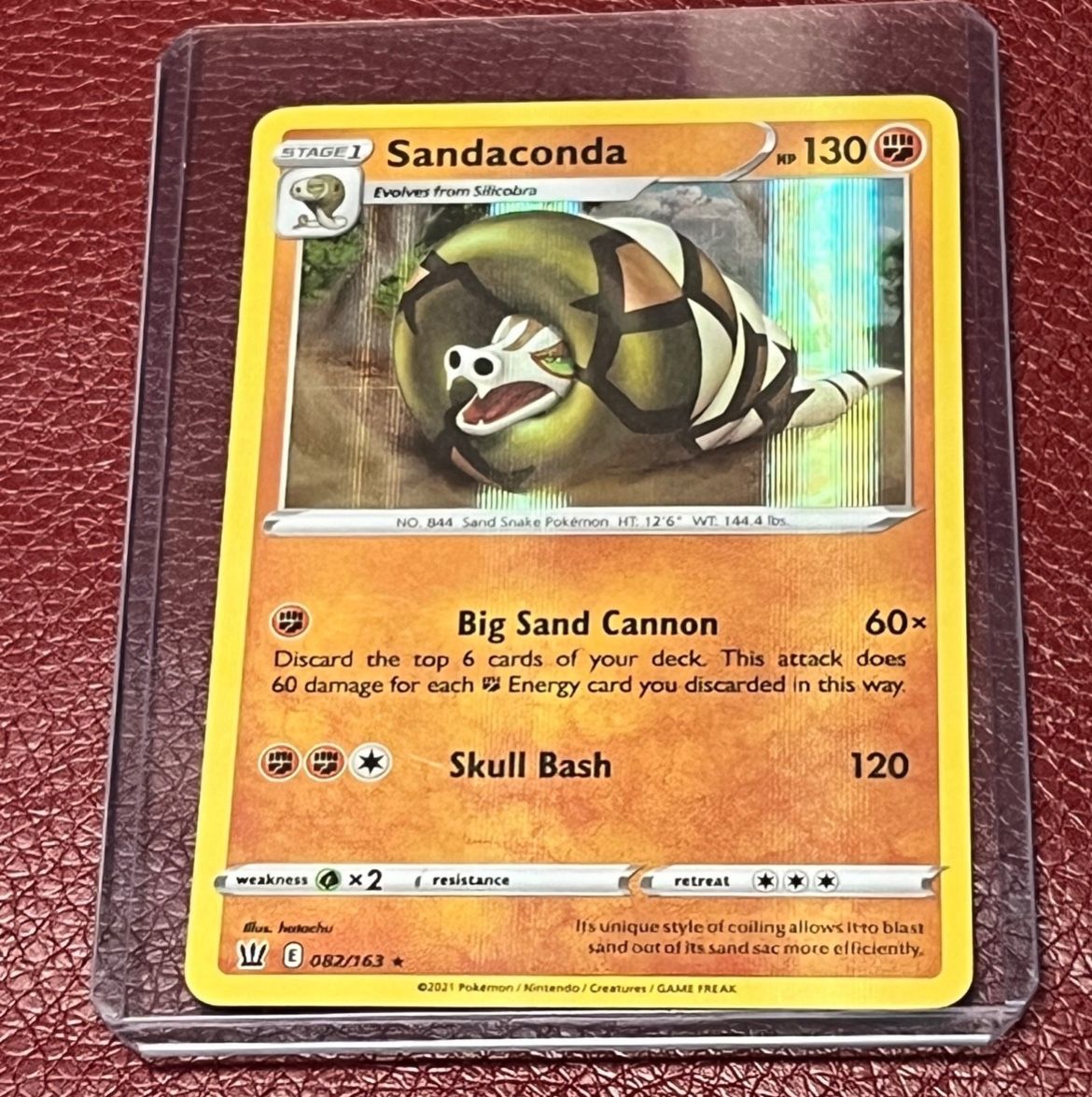 Sandaconda 82/163 Rare Holo Pokemon TCG- NM/M