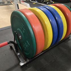 Troy VTX Colored Bumper Weight Plate 230 Lbs Set