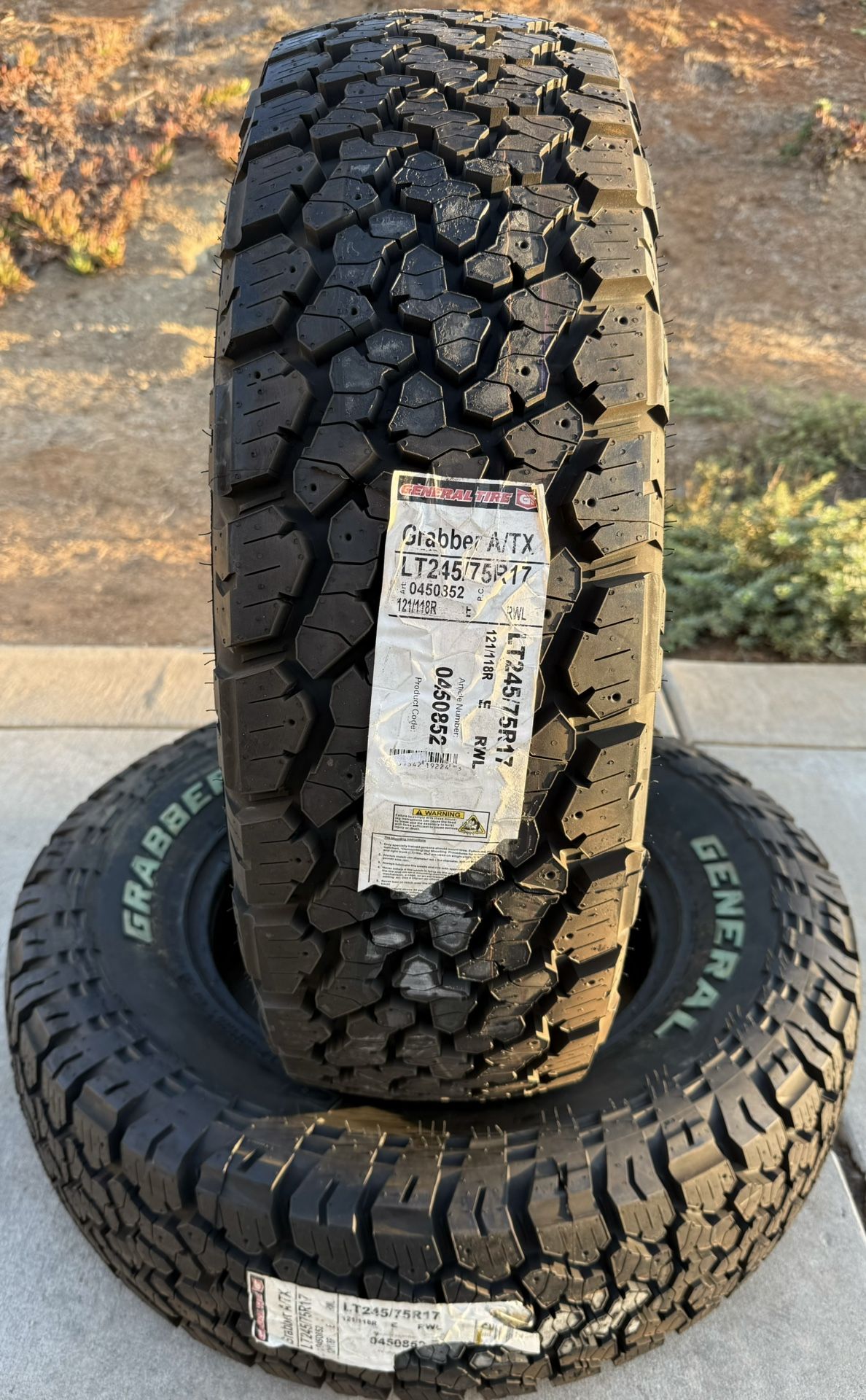 BRAND NEW LT245/75R17 245/75R17 General Grabber A/TX ATX Tires 245-75-17 245 75 17 $200 EA