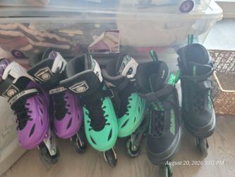 Papaison xl adjustable Inline Skates Lot – 3 Pairs