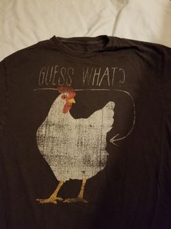 What’s Up Chicken Butt Men’s Size Large Gag Tshirt 