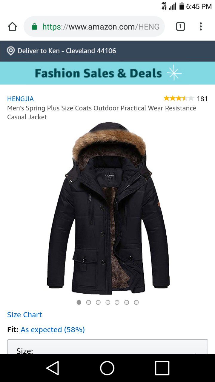 Hengjia Mens Winter Coat