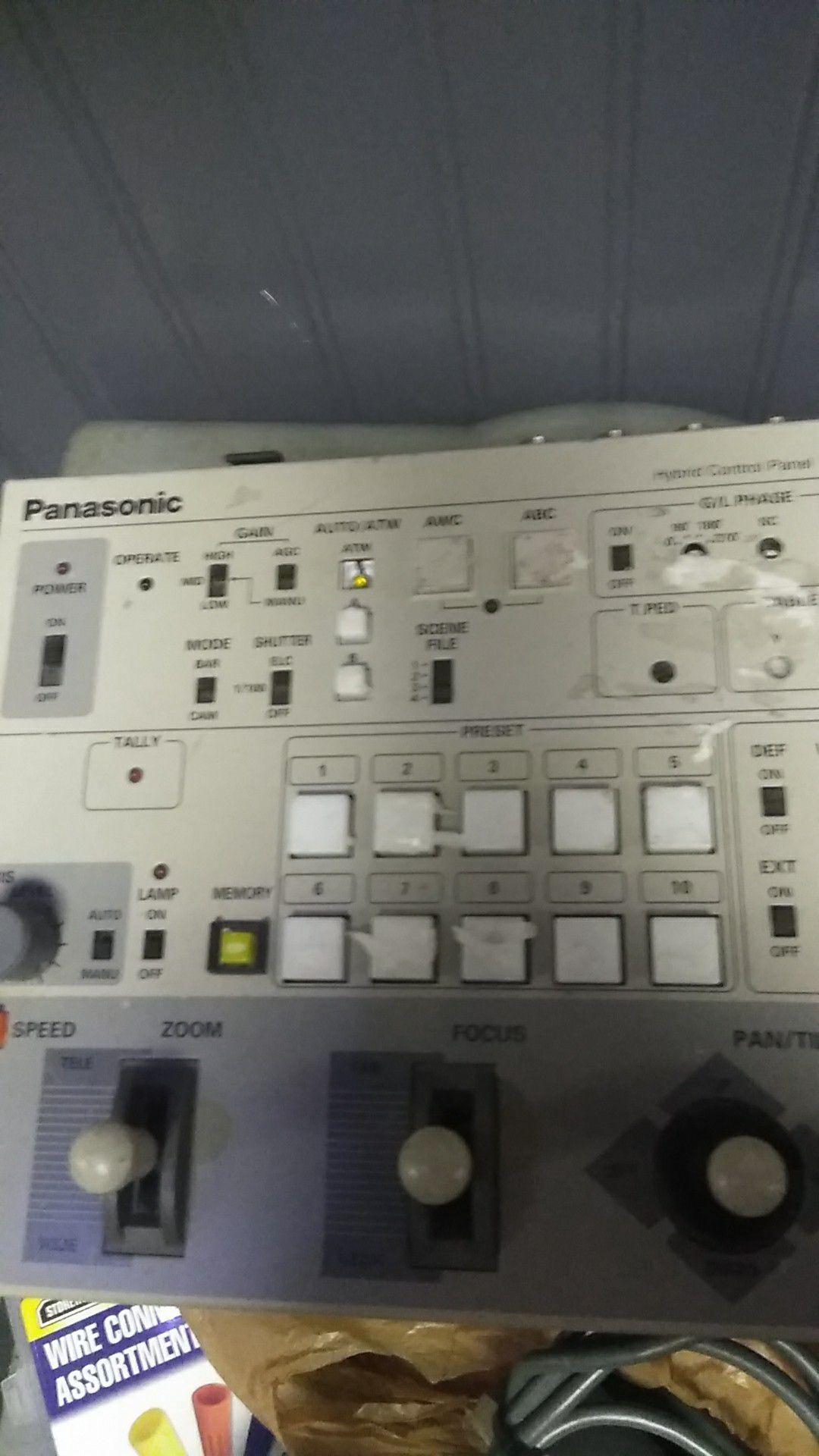 Panasonic aw-rp501 hybrid control panel