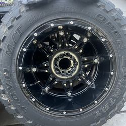 Fuel wheels Mounted on 33”  Toyo mud terrain