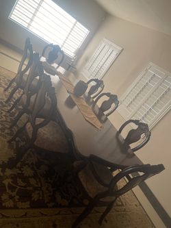 Dining table with 8 chairs