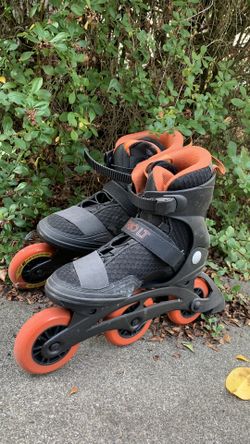 K2 rollerblades (orange), size 8.5