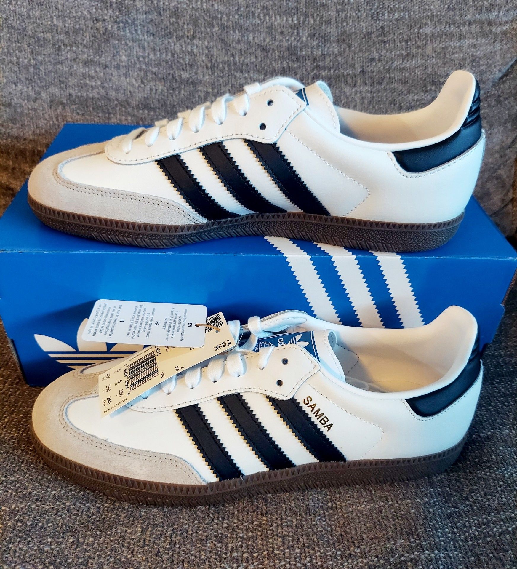 Size 7.5 or 8 Women's / 6.5 or 7 Youth - Brand New Adidas Samba OG Shoes