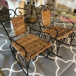 Miniature Wicker Chairs  2