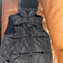 Guess Puffer Vest With Hoodie 