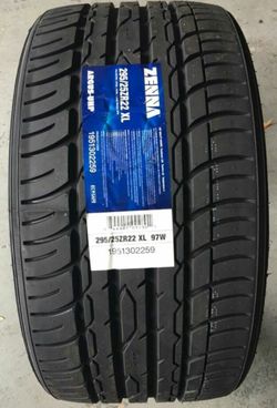 Set - P295/25ZR22 - Zenna Argus UHP - New Tires (4)