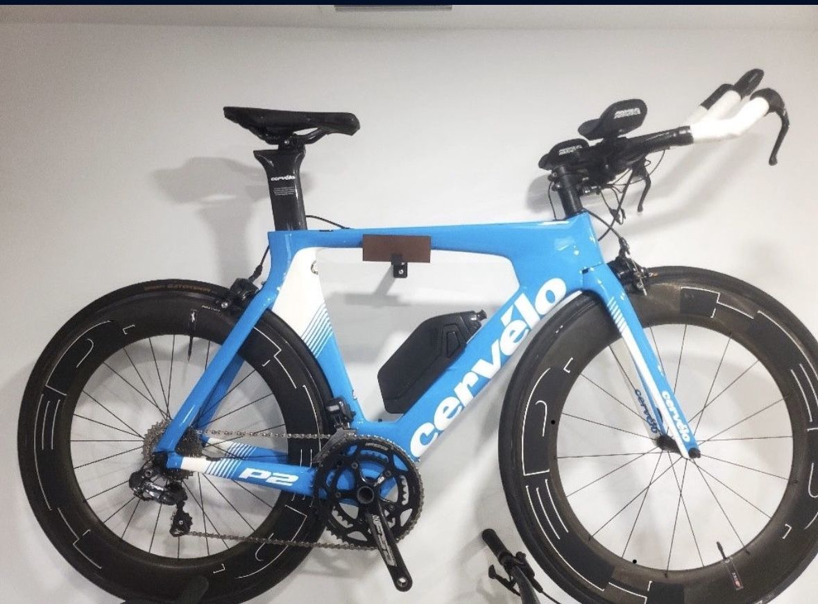 Cervelo P2 Tribike With Electric Shifters Carbon Wheels