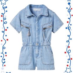 4th of July Edition — Zara Denim Romper | One-Piece Summer Must-Have