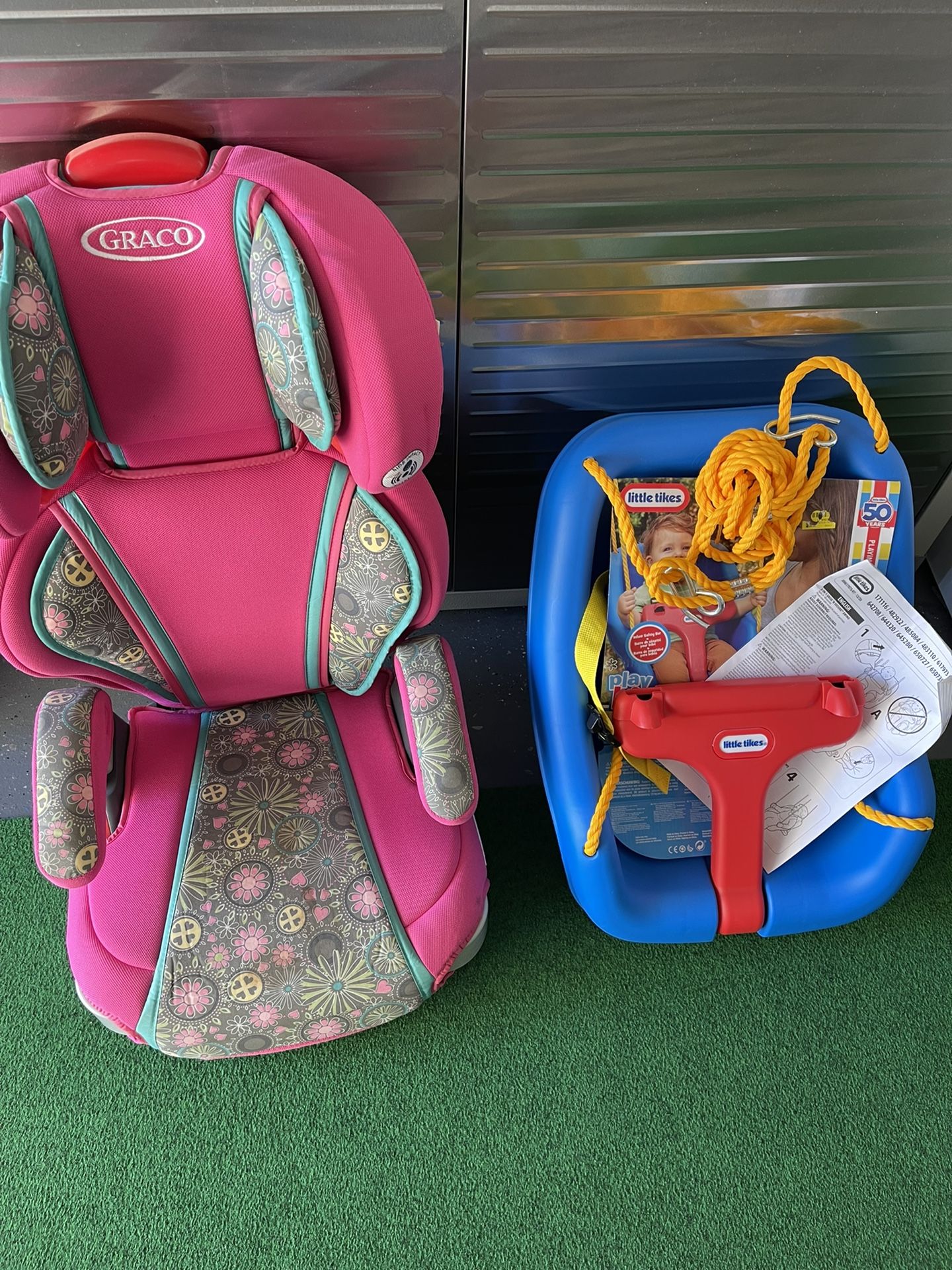 New little tikes swing plus booster seat